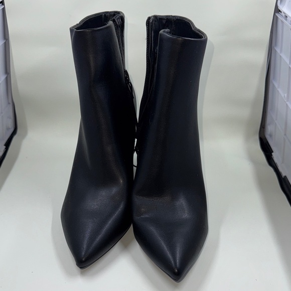 Marc Fisher Sleek Black Heeled Boots - Picture 1 of 5